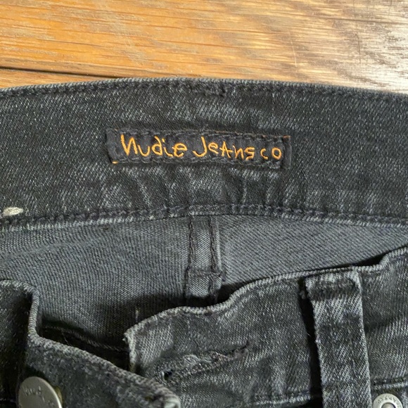 Nudie Tight Terry Jeans Washed black - Picture 3 of 5